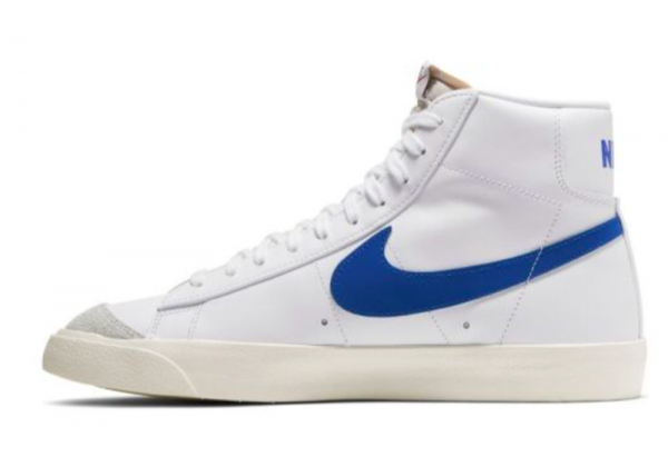 Кроссовки Nike Blazer Mid 77 Vintage белые с синим